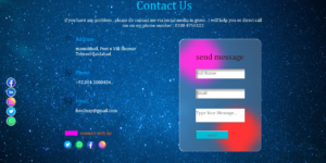 Modern Contact Us Page UI Design